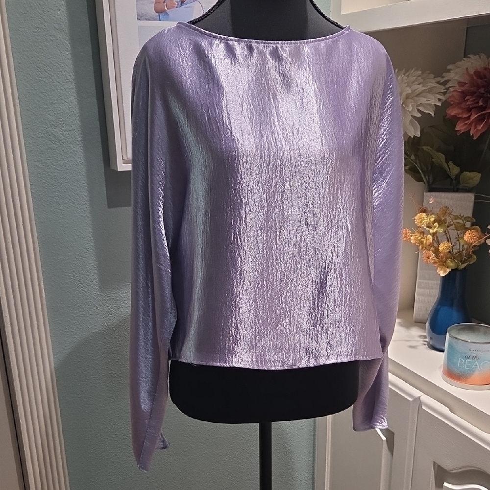 ANTONIO MELANI Shimmering Purple Blouse